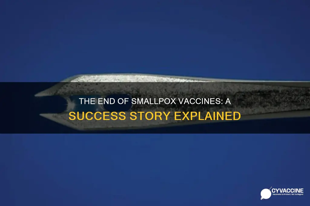 why are there no more vaccinations for small pox