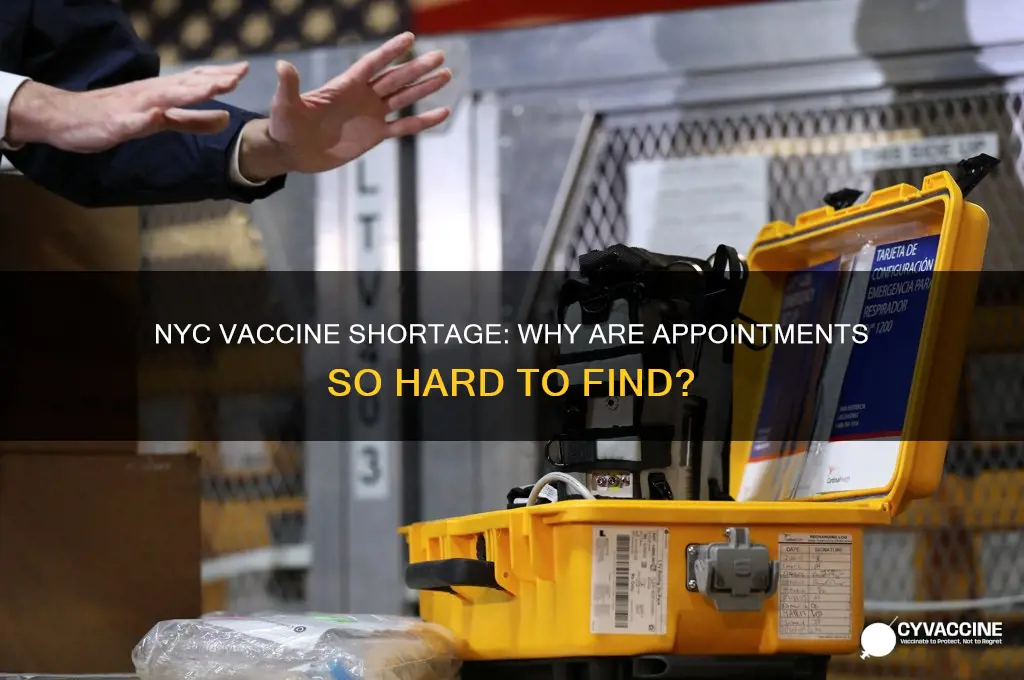 why are there no vaccine appointments in nyc