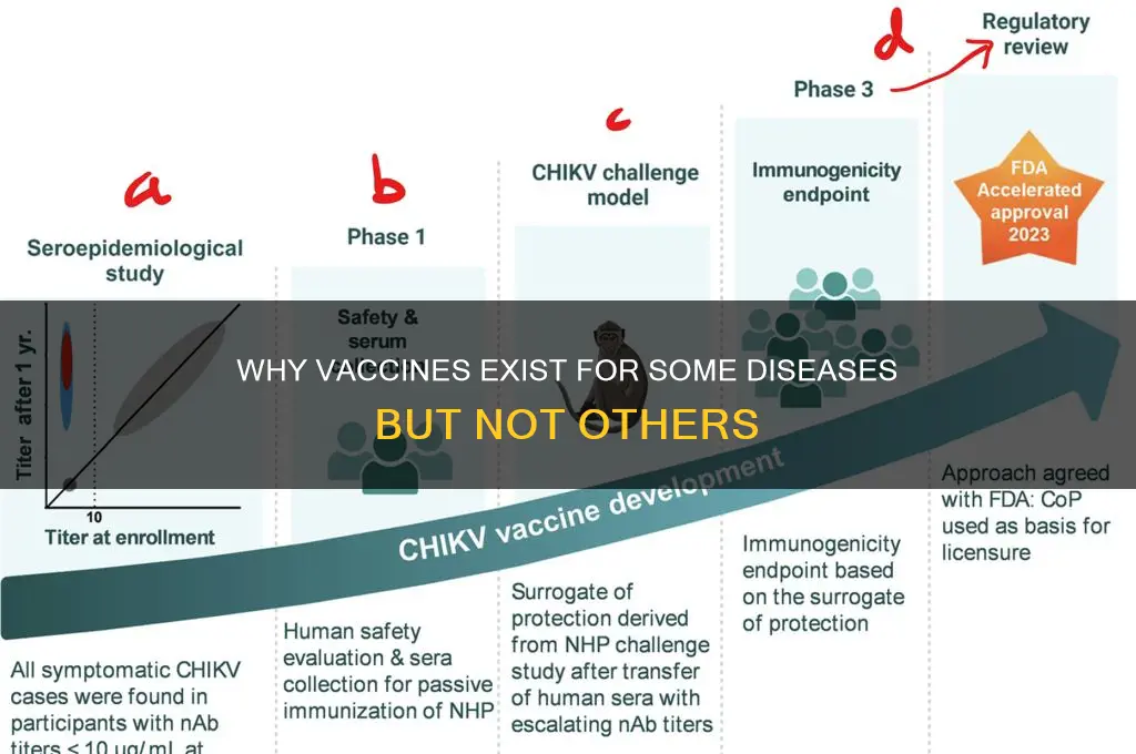 why are there vaccines only for some diseases