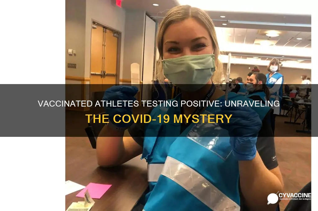 why are vaccinated athletes testing positive for coronavirus