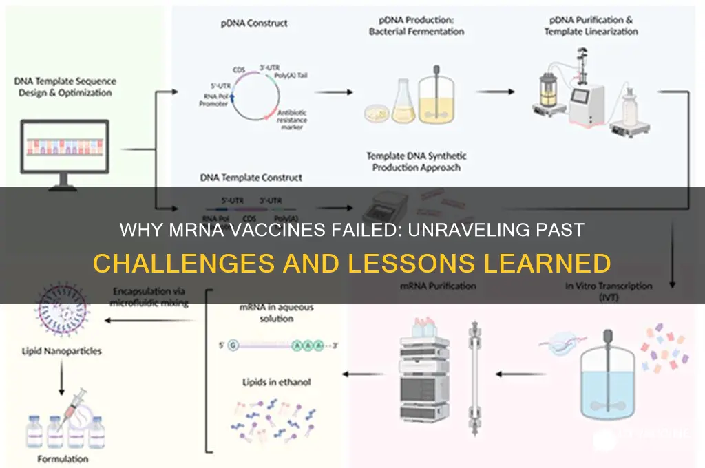 why did mrna vaccines fail in the past