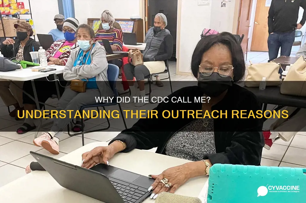 why did the cdc call me