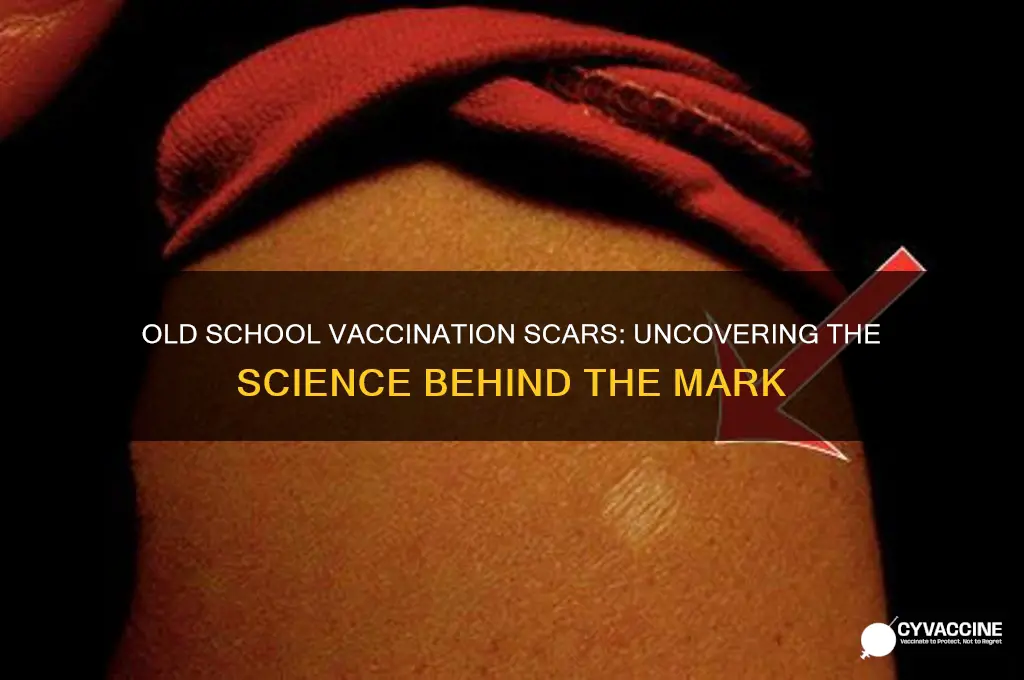 why did the old school vaccinations leave a scar