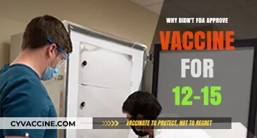 FDA's Decision: Why the Vaccine Wasn't Approved for Ages 12-15