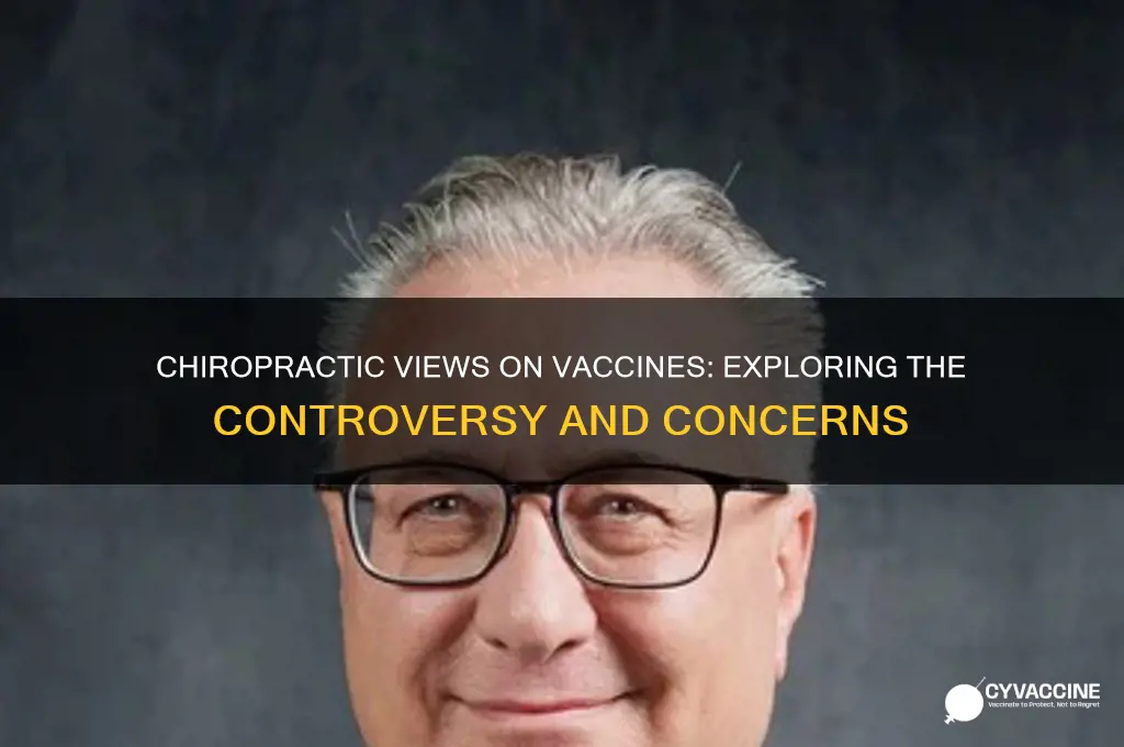 why do chiropractors tend to recommend against vaccinations