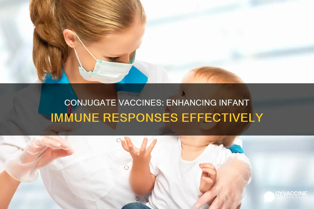 why do conjugate vaccines produce better immune response in infants