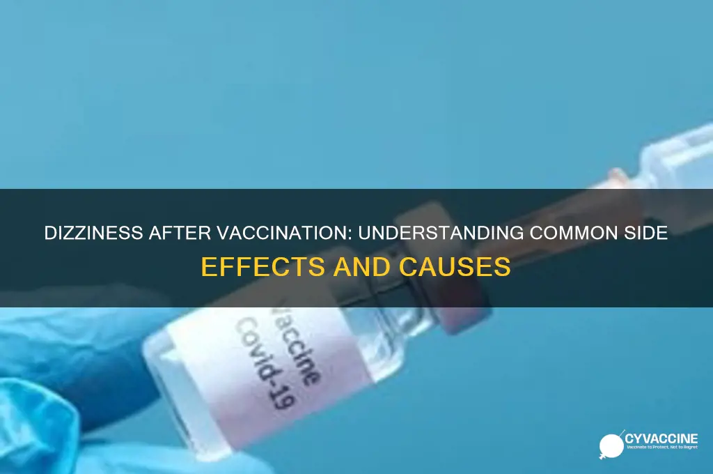why do i feel dizzy after a vaccine
