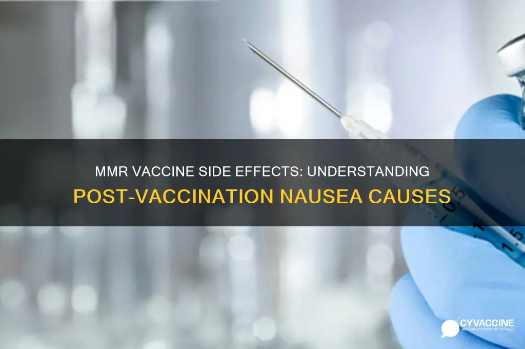 why do i feel nauteous after mmr vaccine
