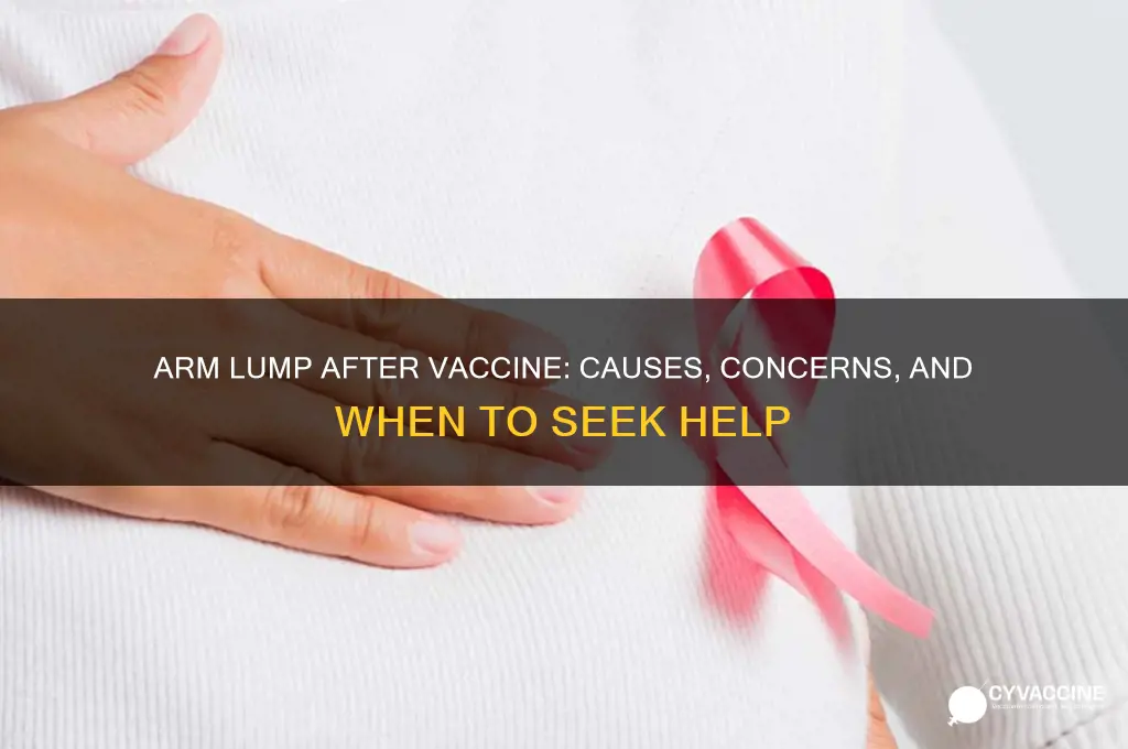 why do i have a lump on arm after vaccine