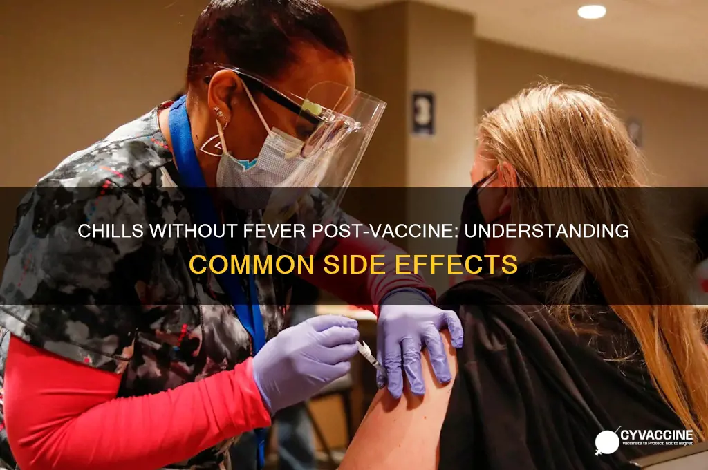 why do i have chills but no fever after vaccine