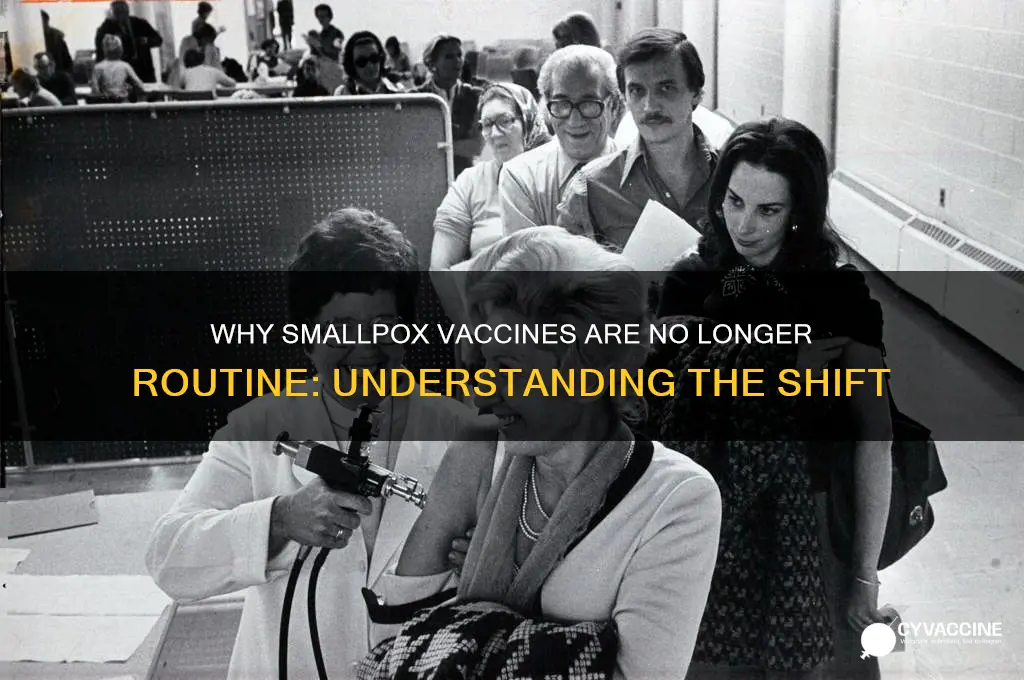 why do i not have a smallpox vaccine