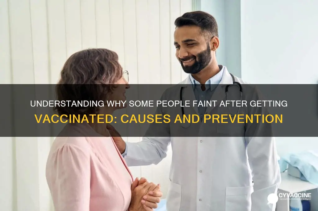 why do i pass out after a vaccination