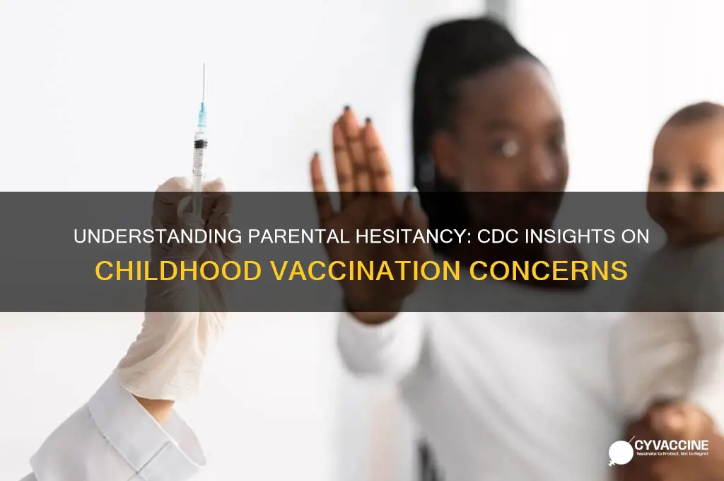 why do parents not vaccinate their children cdc