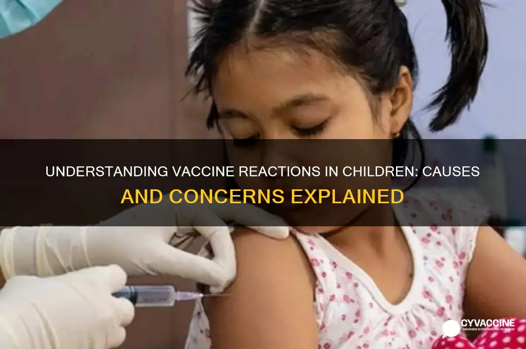 why do some children have a bad reaction to vaccines