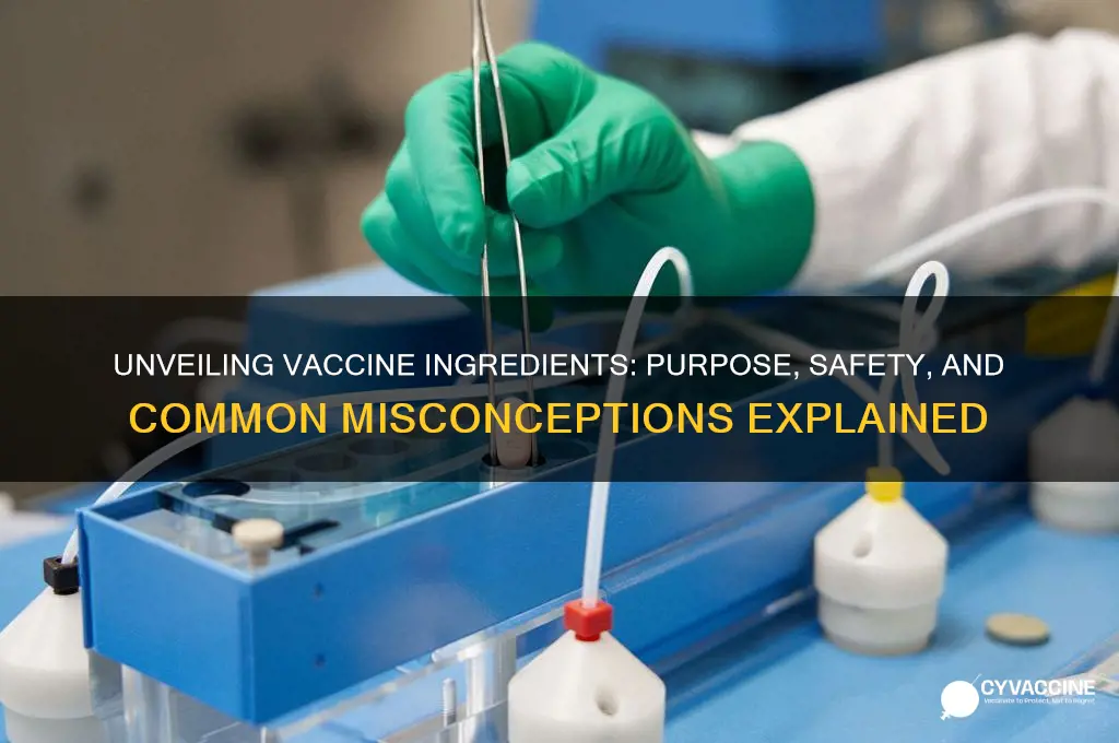 why do they put certain ingredients in vaccines