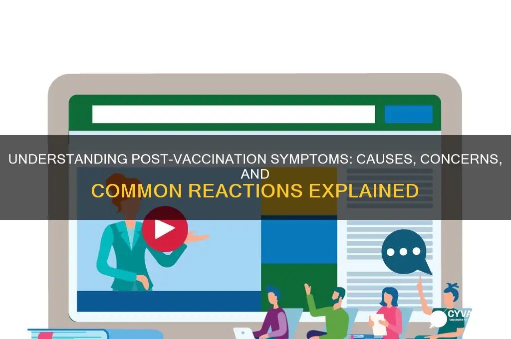 why do you have symptoms after a vaccine