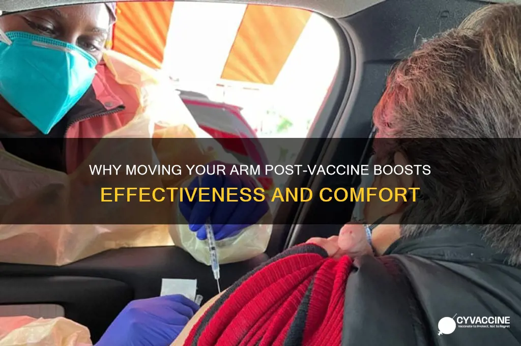 why do you have to move your arm after vaccine