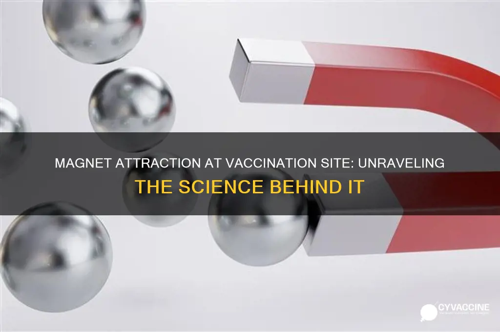 why does a magnet stick to my vaccination spot