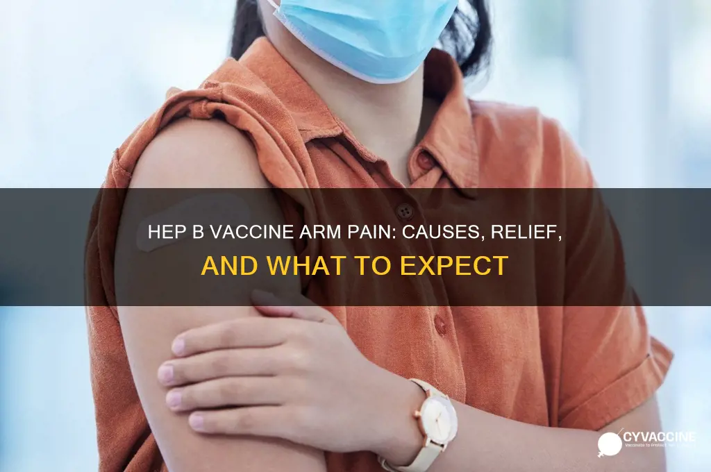 why does arm hurt after hep b vaccine