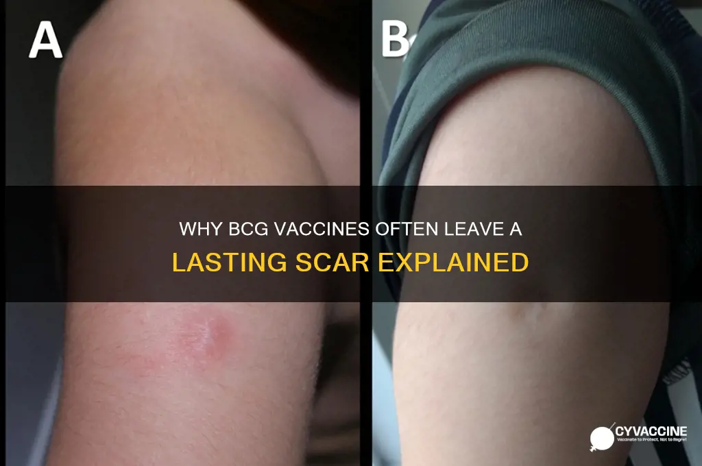 why does bcg vaccine leave scar