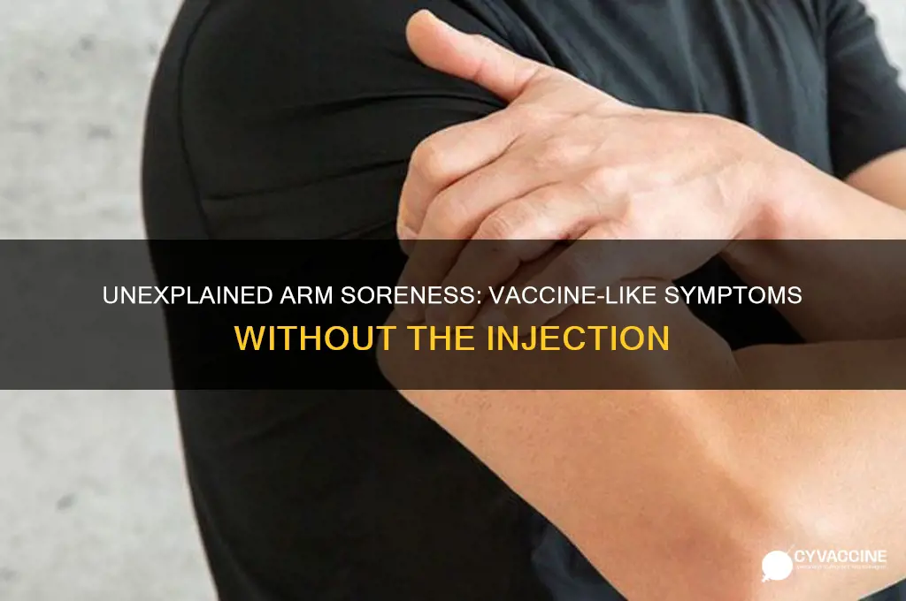 why does my arm feel like i got a vaccine