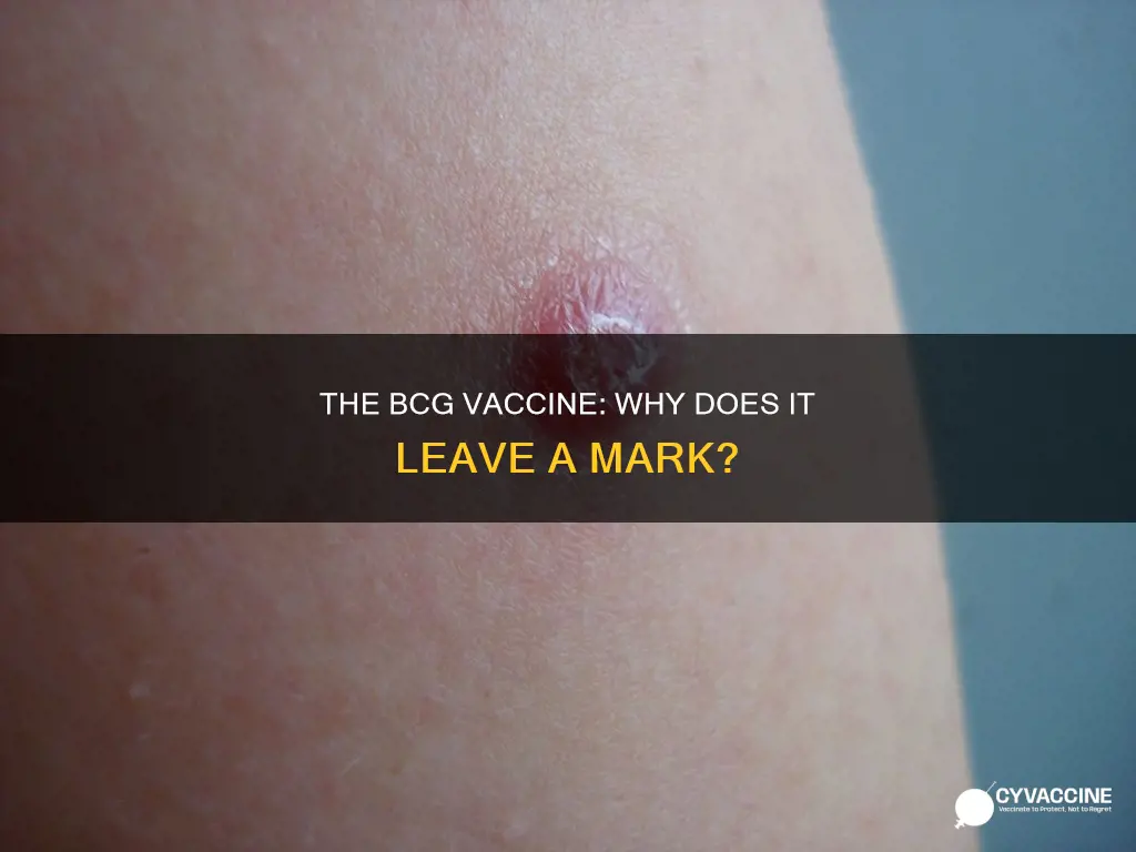 why does the bcg vaccine leave a scar