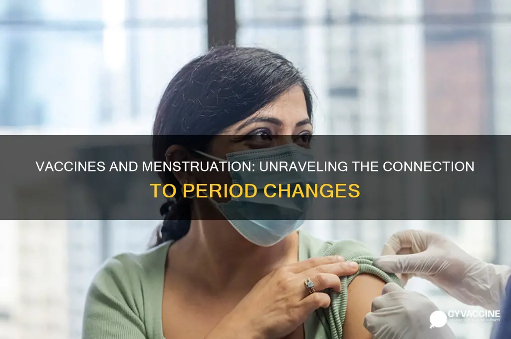 why does the vaccine mess with your period