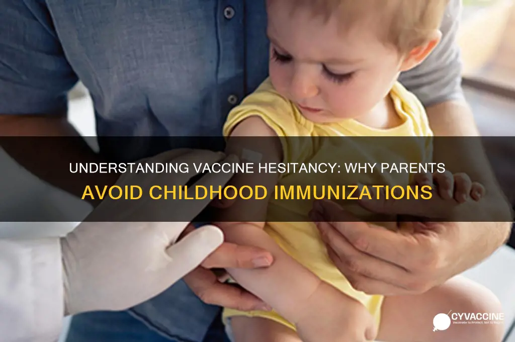 why dont peoplenl want to vaccinate their children