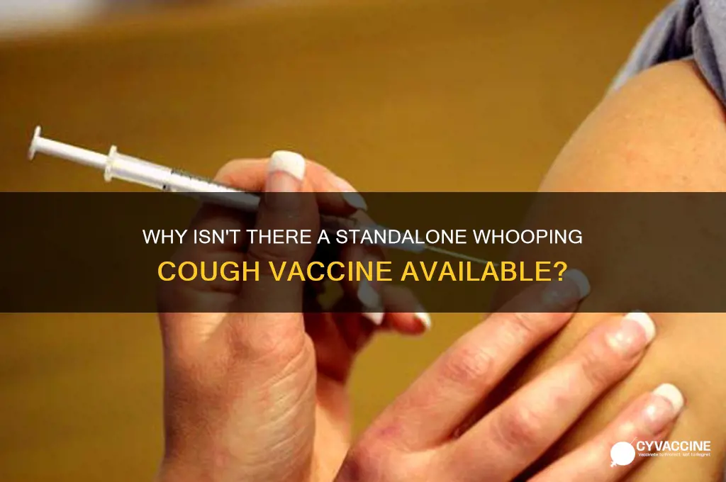 why dont they offer a vaccine just for whooping cough
