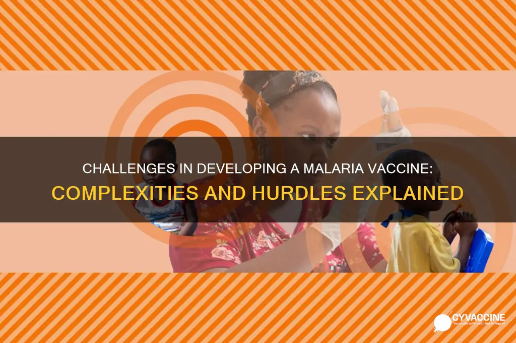why has it been difficult to produce a malaria vaccine
