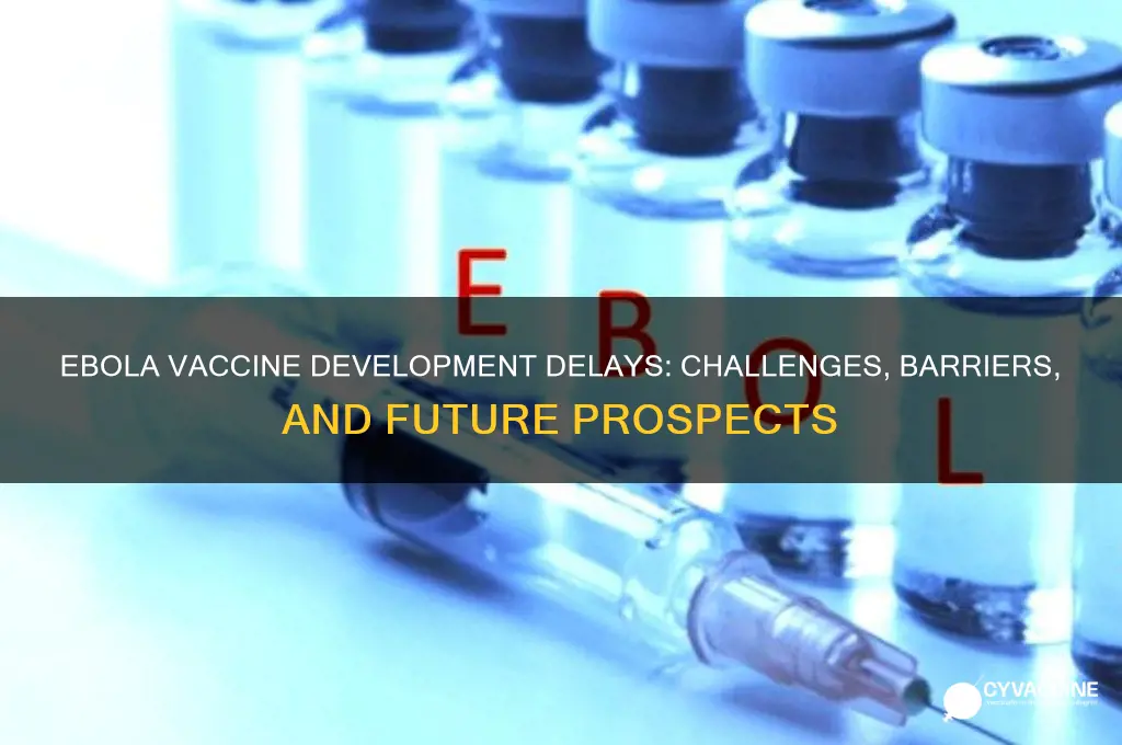 why hasnt an ebola vaccine been developed yet