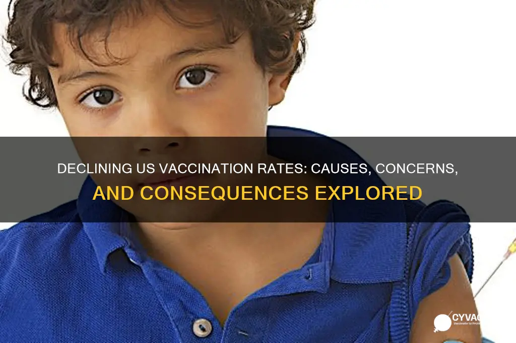 why have vaccination rates decreased in the us