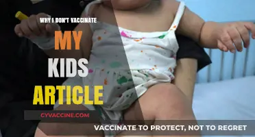 Why I Choose Not to Vaccinate My Children: My Perspective