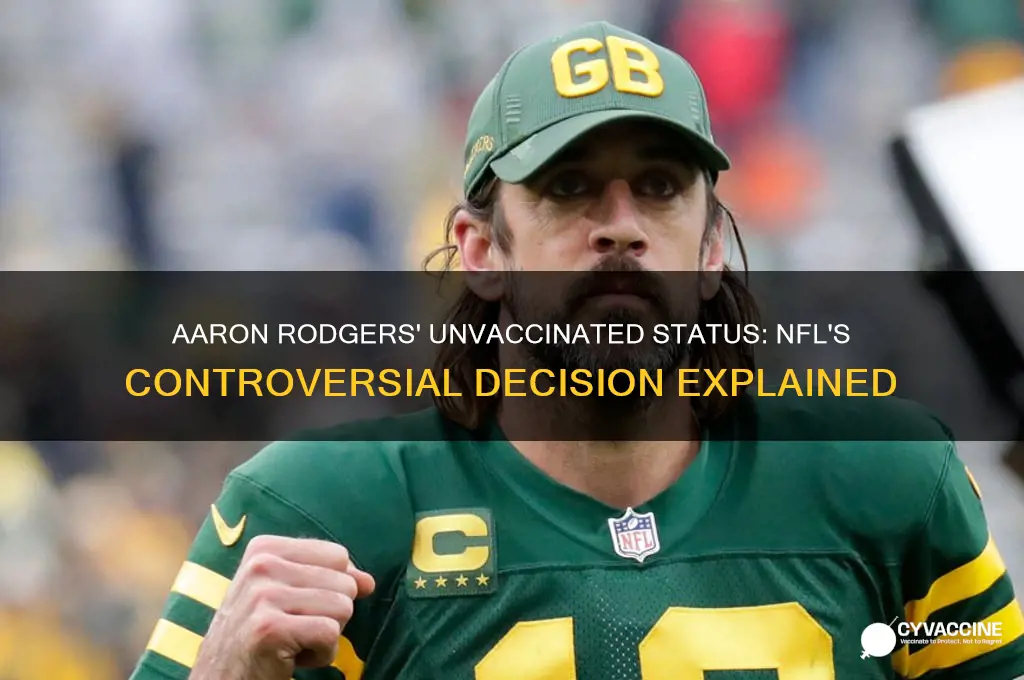 why is aaron rodgers allowed to play without being vaccinated