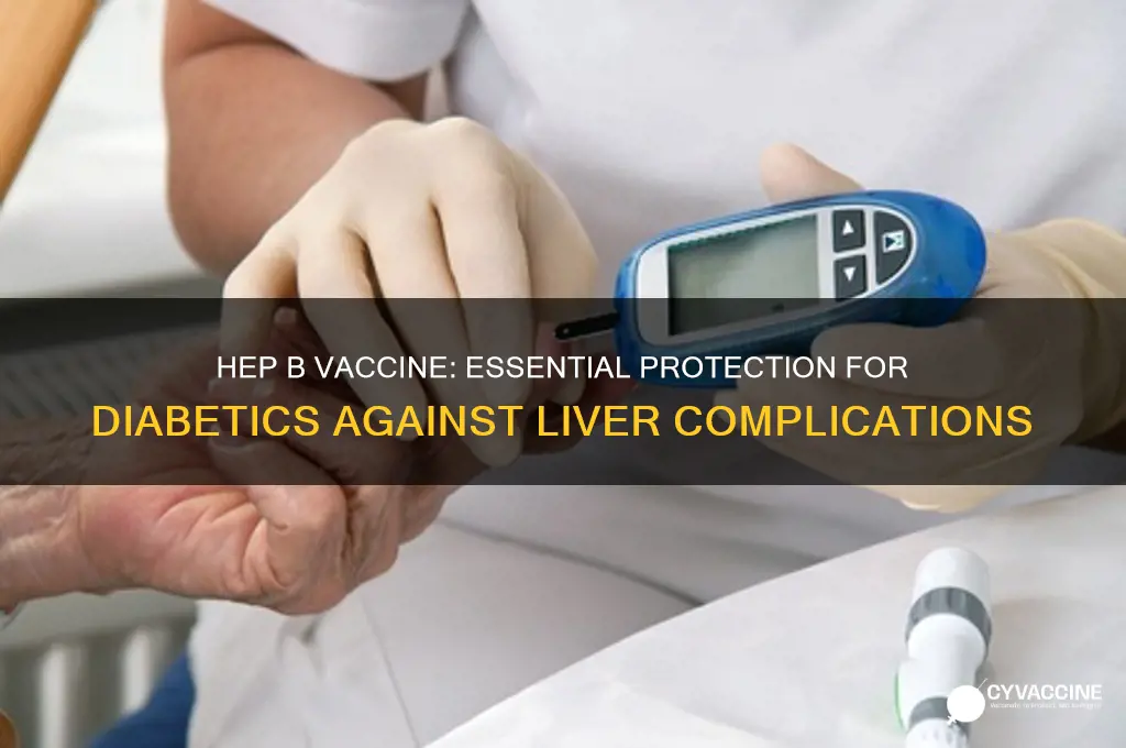 why is hep b vaccine recommended for diabetes