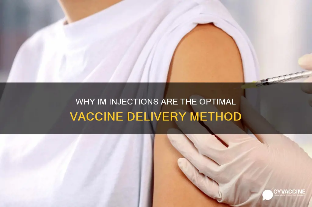 why is im the best way to receive a vaccine