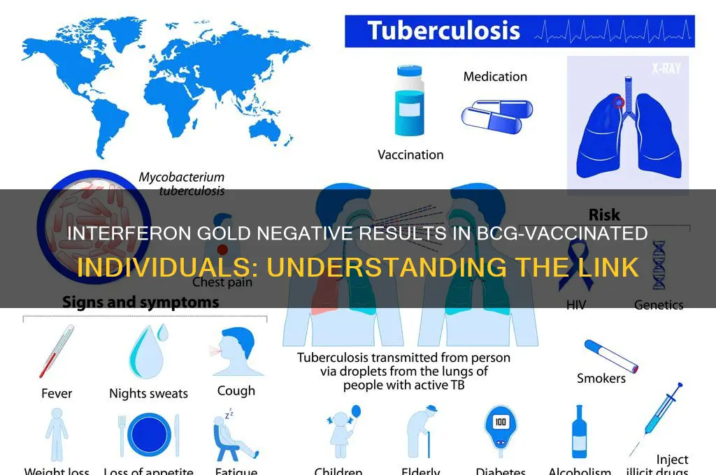 why is interferon gold negative with bcg vaccine