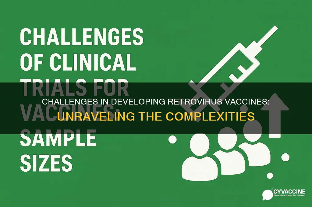 why is it difficult to develop vaccines for retroviruses