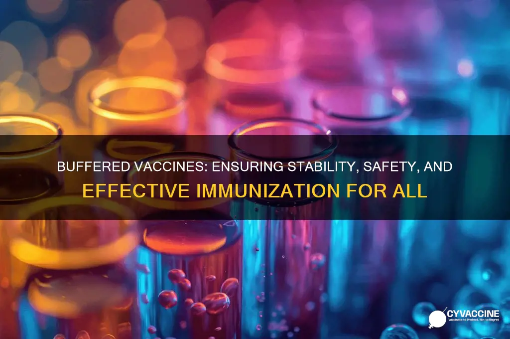 why is it important for vaccines to be buffered