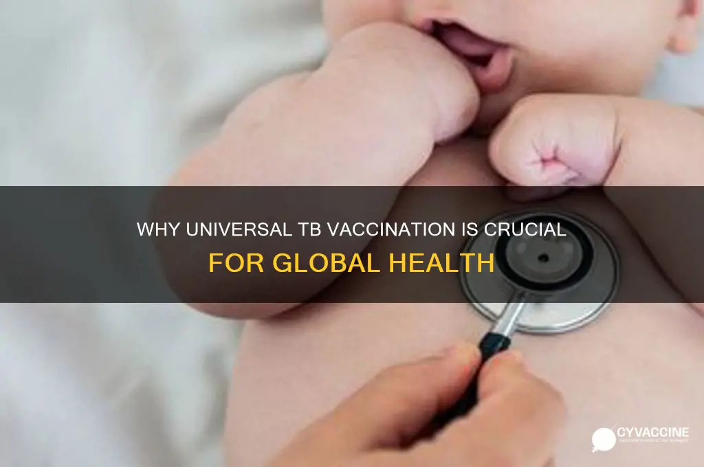 why is it important that everyone is vaccinated against tb