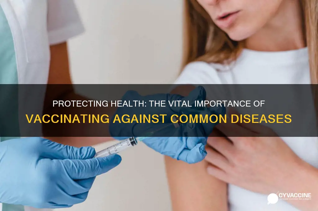why is it important to vaccinate against common diseases