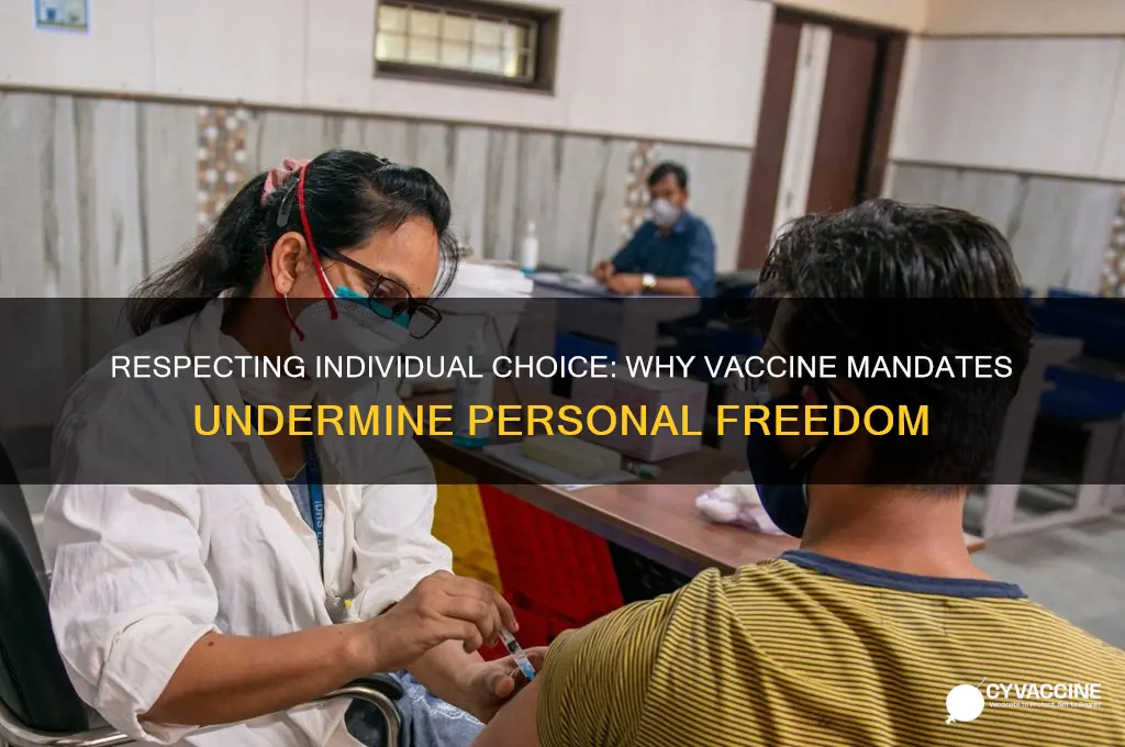 why vaccines should not be mandatory
